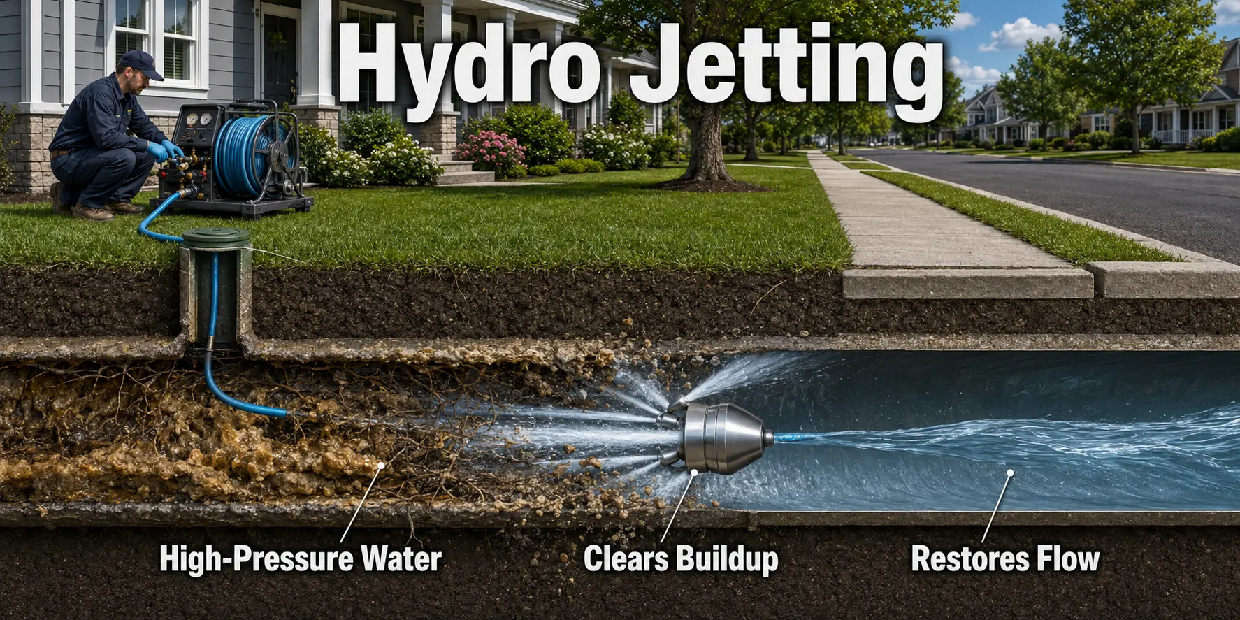 Fairfax County Virginia Hydro Jetting Sewer Cleaning